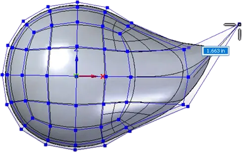 NURBS Surface with Control Points