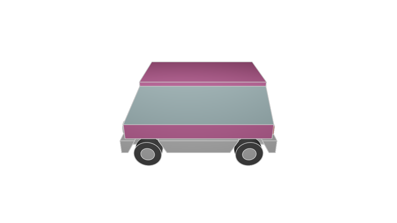 Stylized Toy Mini-Bus